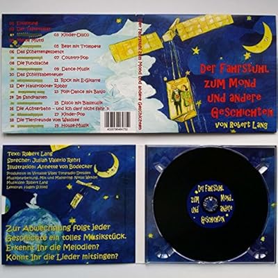 Kinder Geschichten Cd Der Fahrstuhl Zum Mond Und Andere Geschichten Mit 2 Postern Kinder Hörbuch Hörspiel - 