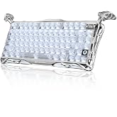 GravaStar Mercury K1 Pro 75% Wireless Mechanical Gaming Keyboard, Hot-Swap | Tri-Mode BT/2.4GHz/Wired, Linear Switch, Gasket Mount, RGB Backlit, Aluminum Alloy, QMK Custom Keyboard with Knob for Win/Mac