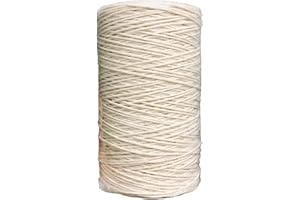 KOOTAGE Cotton Butchers Twine, 100% Cotton Kitchen Twine String, 1mm Cotton Rope 820feet for Cooking Meat, Roasting, Trussing Poultry, Baking & Crafting