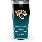 Tervis Traveler NFL Jacksonville Jaguars - Ombre Triple Insulated Tumbler Travel Cup Keeps Drinks Cold & Hot, 20oz, Stainless Steel