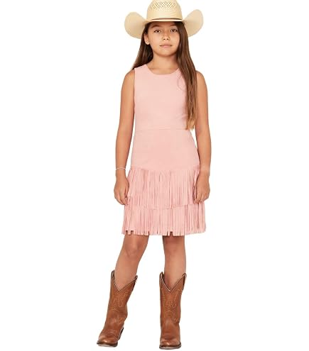 Shyanne Girls' Faux Suede Fringe Dress