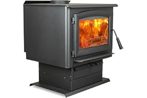 Ashley Hearth AW2520E-P 2,500 Sq. Ft. EPA Certified Pedestal Wood Burning Stove