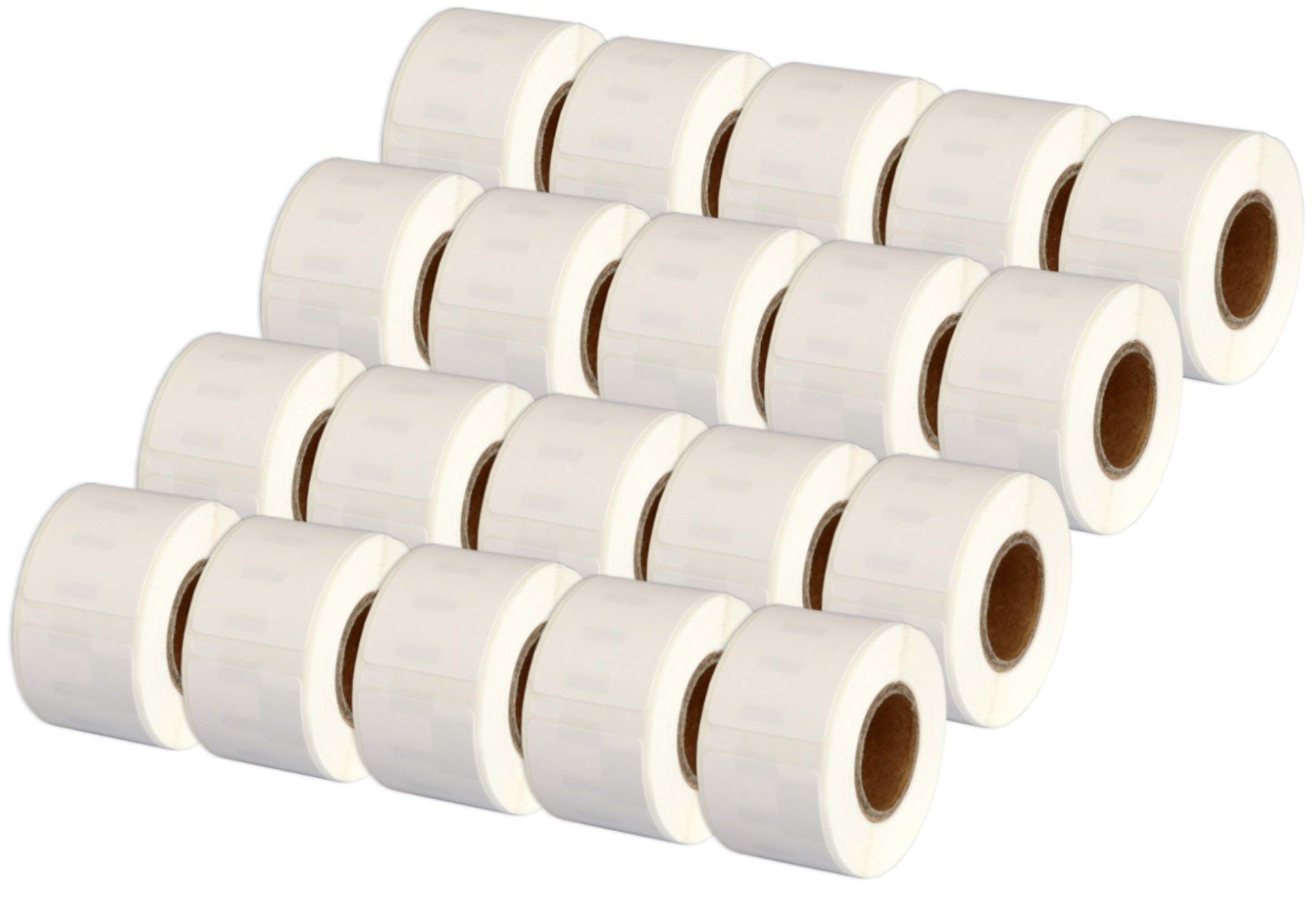 20 Rolls 99010 S0722370 Compatible Address Labels, 28×89mm, 130 Labels per Roll, for DYMO LabelWriter 4XL 450 400 330 320 310 Twin Turbo Duo Seiko SLP 450 430 420 400 240 220 200 120 100 Pro Plus