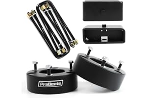 PRAOENTS 3" Front and 2" Rear Leveling Lift Kits for 2007-2024 Chevy Silverado 1500 GMC Sierra 1500 2WD/4WD - 3 Inch Front and 2 Inch Rear Strut Spacer Suspension Lift Kits Lift Spacers