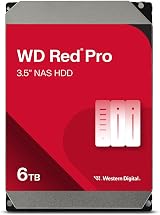 WD Red Pro 6TB NAS 3.5 inch Internal HDD 7200 RPM SATA 6 Gb/s CMR 256MB