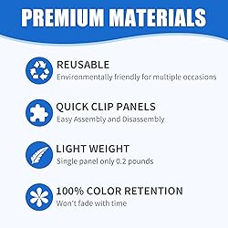 24 Pcs Black Shimmer Wall Backdrop Panels for Party