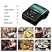 WELQUIC Portable Mini Wireless 58mm Bluetooth High Speed Direct Thermal Printer, Compatible with Android & iOS & Windows & Linux Systems and ESC/POS Print Commands Set