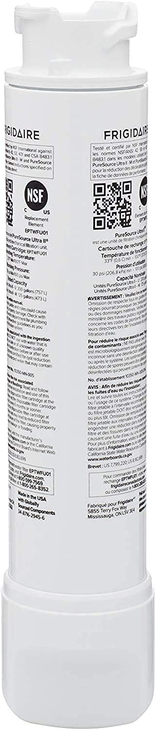 Frigidaire PureSource Ultra (EPTWFU01) & PureAir Ultra II (PAULTRA2) Water & Air Filter Combo Kit