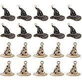 Ximimark 20pcs Enchanting Witch Hat Pendants - Alloy Enamel Charms for DIY Jewelry Making, Unique Accessories for Necklace, Bracelet, Earring, Fashionable Craft Supplies for Creative Designers