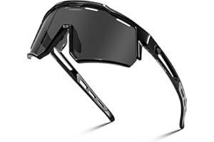 FEISEDY Polarized Sports Sunglasses for Men Women,Teens Baseball Tennis Sunglasses, TR90 Cycling Glasses B4151