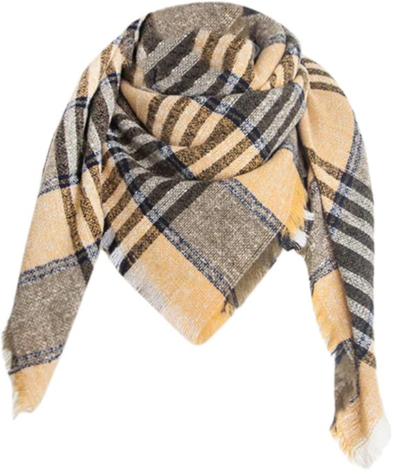 Xinsoode Schal Damen - Frauen Winter Schal Kariert ...