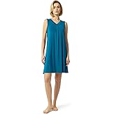GYS Womens Bamboo-Derived Viscose Nightgowns Soft Sleeveless V Neck Nightdress Lightweight Sleep Shirt S-4XP