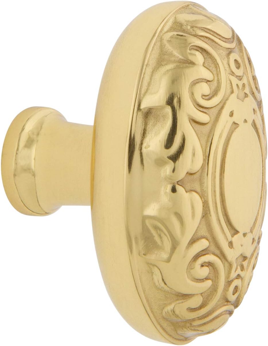 Nostalgic Warehouse 756107 Victorian 1 3/4" Cabinet Knob in Polished Brass Hardware