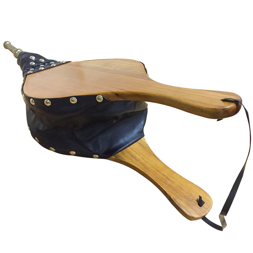 Fireplace Bellows Large Wood Air Blower Leather Fire Bellow Cast Nozzle