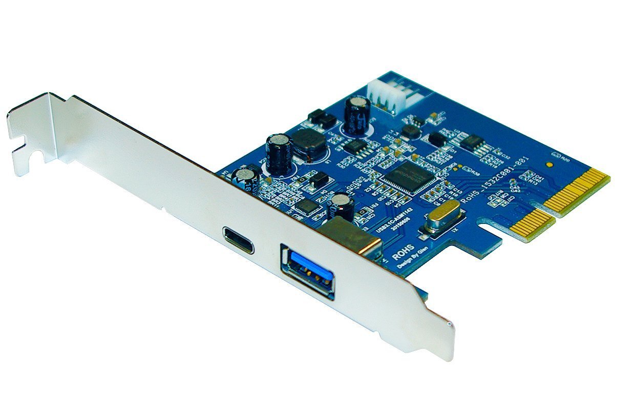 ZTC Sky USB 3.1 Add-On PCIe Card High Speed Dual C and A USB ports Model ZTC-PCIE001-C3