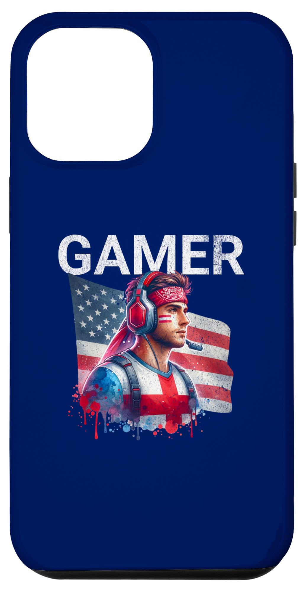 iPhone 15 Plus Gamer USA Gaming America Games England Video Gaming Gifts Case