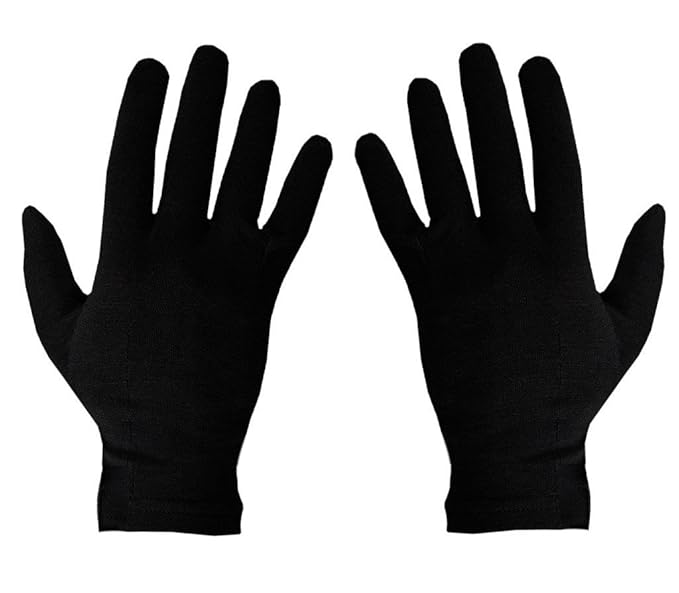 Buy EASY4BUY Men's and Women's Cotton Hand Gloves (Black) at Amazon.in