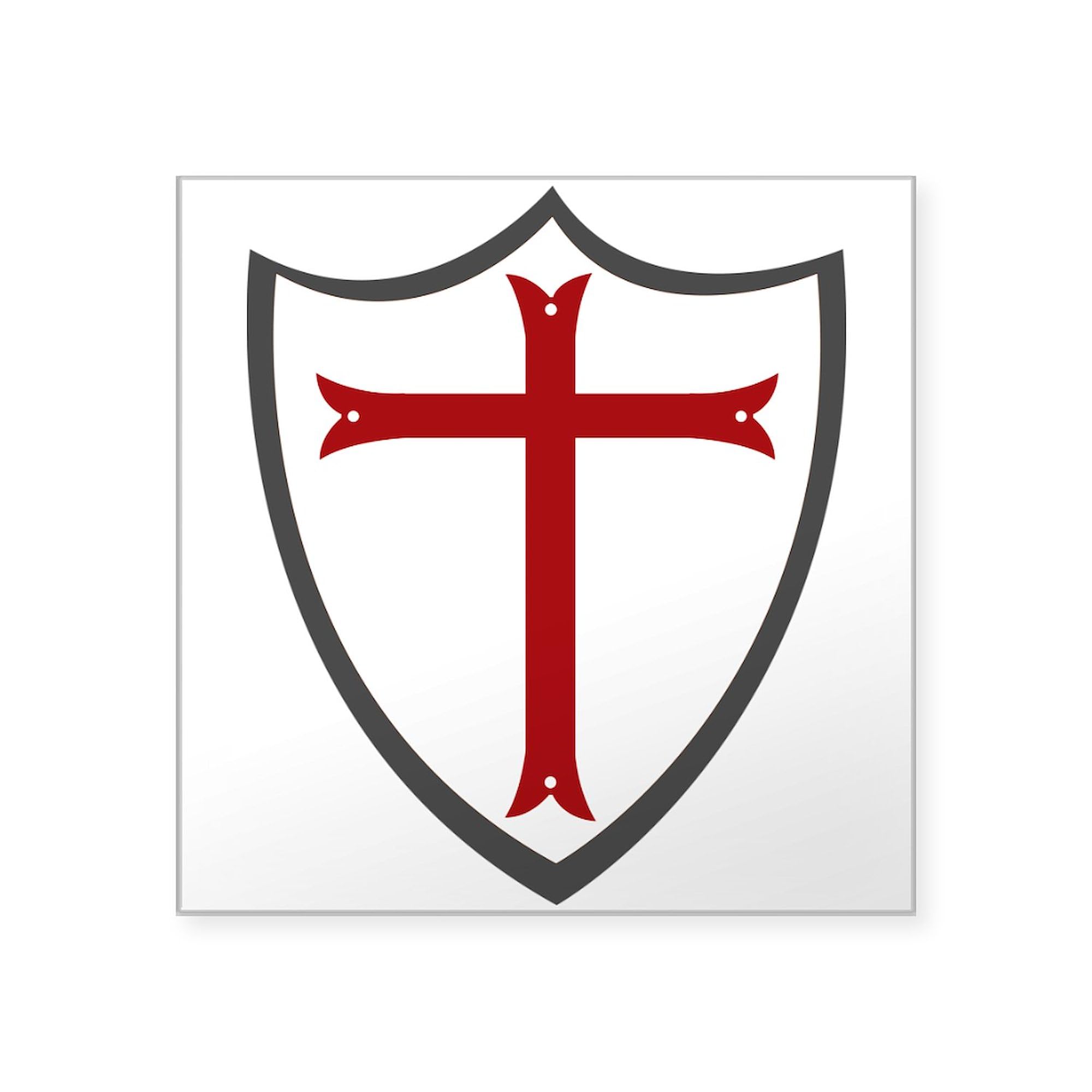 CafePress Crusader Shield Square Sticker 3&Quot; X