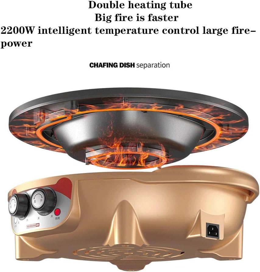 review BBQ Korean Barbecue Hot Pot Dual Pot Built-in Cooking Pot Electric Hot Pot Electric Barbecue Electric Baking