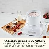 Cuisinart Cool Scoops Ice Cream Maker 1.4L Churning Bowl White ICE21 view 4