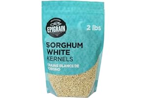 Epigrain White Sorghum Kernels (Whole Grain), 2lbs (907g) | Pop Like Popcorn, Use in Pilafs, Risottos and Salads
