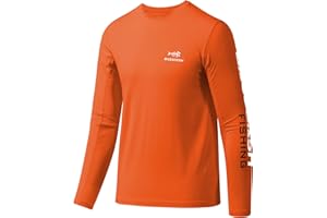 BASSDASH Youth Fishing T Shirts UPF 50+ Long Sleeve Performance UV Protection Tee for Boys Girls