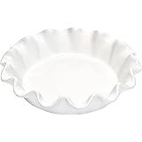 Emile Henry Flour Ceramic 10 Inch Ruffled Pie Dish