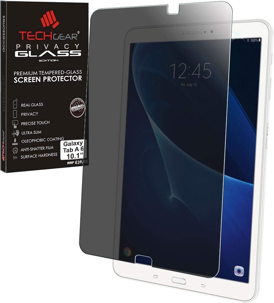 TECHGEAR Anti Spy Screen Protector Compatible with Samsung Galaxy Tab A 6 10.1" 2016 (SM-T580 Series)