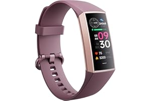 Zeacool Fitness Tracker with Heart Rate Blood Oxygen Blood Pressure Sleep Monitor,1.10''AMOLED Touch Color Screen,IP67 Waterproof Activity Tracker,Step Counter for Walking for Women Men (Bordeaux)