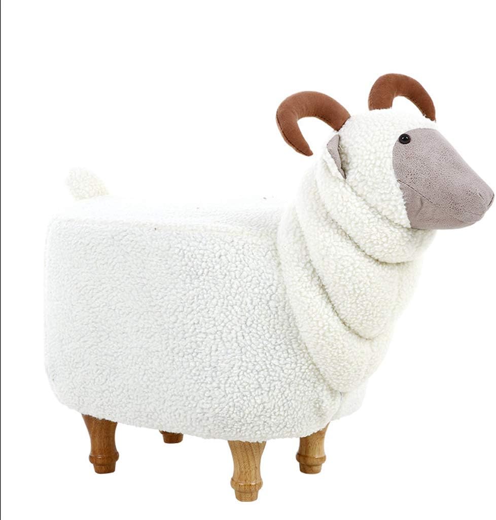 YULAN Creativo Cabra de Madera Maciza Sofá Simple Taburete de