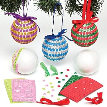 Kits De Boules De Noël En Mosaïque Que Les Enfants Pourront