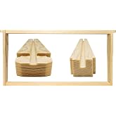 Mann Lake 9 1/8" Deep Unassembled Beekeeping Frames, 100 Pack | Groove Top and Bottom, No Holes in Endbars, Designed for High Precision and Durability.