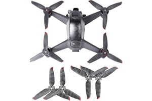 O'woda Carbon Fiber Propeller for DJI FPV, Ultra Light and Wear-resistant Propeller Replacements CW & CCW Low Noise 3-Blade Drone Wings Props for DJI FPV Accessories - 2 Pairs