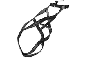 Dog Pulling Adjustable X-Back Harness for Sledding Exercise, Canicross Scootering, Bikejoring, Skijoring, Fit for Large Breed