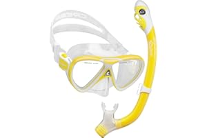 Cressi Snorkeling Silicone Set (mask & Dry Snorkel) for Kids Aged 5 to 15 Year Old - Ocean Junior: Designed in Italy
