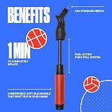 SPORTBIT Ball Pump Duopack Red & Blue Push Pull Inflating System 5 Needles view 3
