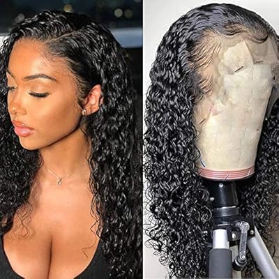Lace Front Wigs Human Hair 130 Density Deep Curly Hair Bleached