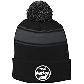 INK STITCH Stc28 Winter Beanie Customized Custom Beanie Hats - 6 Colors