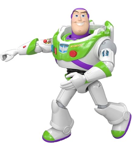 アメコミ Disney Pixar Toy Story Buzz Lightyear Boneco Toy Story, Buzz Lightyear Gigante 56 cm, Articulado, Mimo