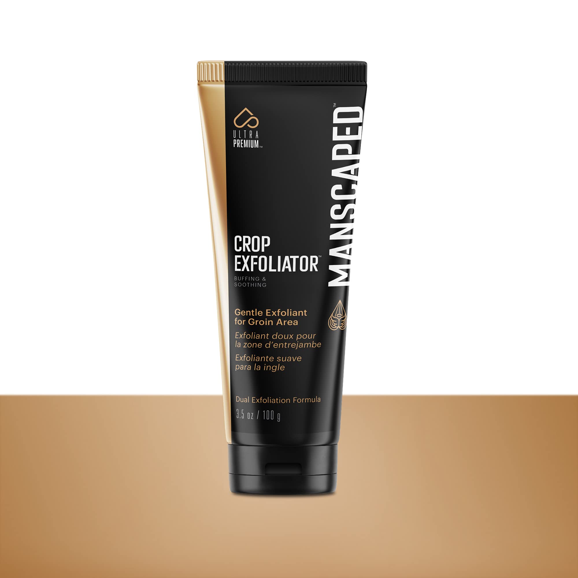 MANSCAPED® Crop Exfoliator® Gentle Groin Exfoliant to Soothe and Clear the Skin, Vegan, Cruelty-Free (3.5 oz)