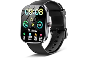 Smart Watch for Men Women with Bluetooth Call 1.91" HD Touch Screen Fitness Watch with 24H Sleep/Heart Rate Monitor, 120+ Spo