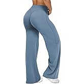 JGS1996 Wide Leg Yoga Pants Bottoms Straight Leg Leggings for Women High Waist Stretch Booty Casual Gym Workout Sweatpants