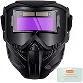 Auto-Darkening Welding Helmet, True Color View UV IR Adjustable Headband | Breathable Vent System for TIG MIG ARC Welding Grinding