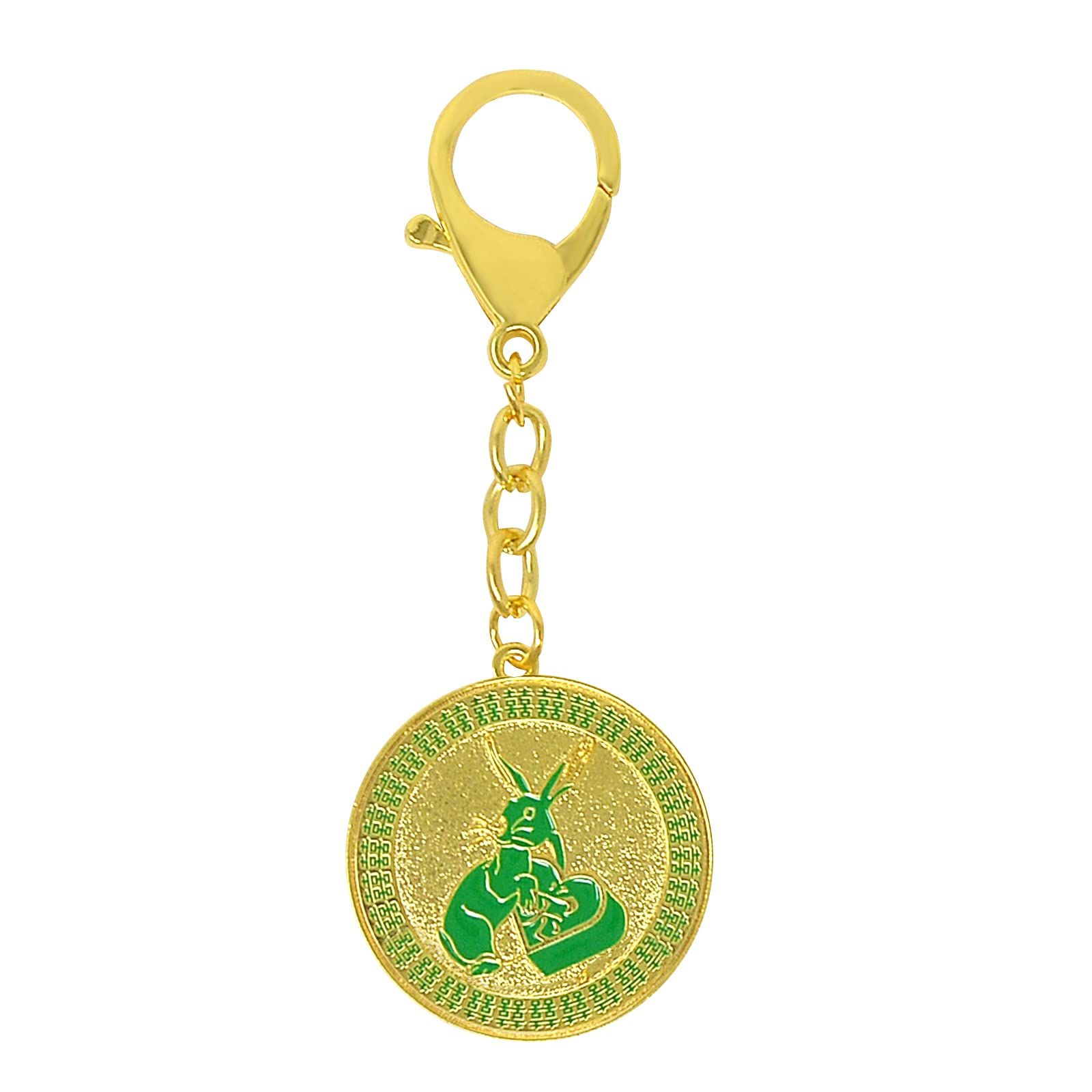 Juanxian Rabbit Peach Blossom Amulet Keychain w4996