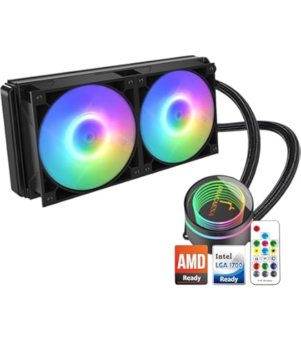 Amazon.com: Dracaena.io 120mm AIO CPU Cooler - ARGB Remote Control
