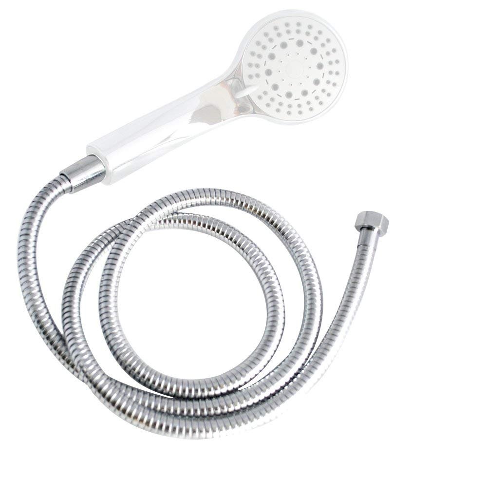 Shower Hose 98 Inches 8.2 ft Extra Long Stainless Steel Flexible Handheld Shower Head with Chrome Finishes - Best Detachable Handshower Extension Replacement Adapter with Brass Fitting
