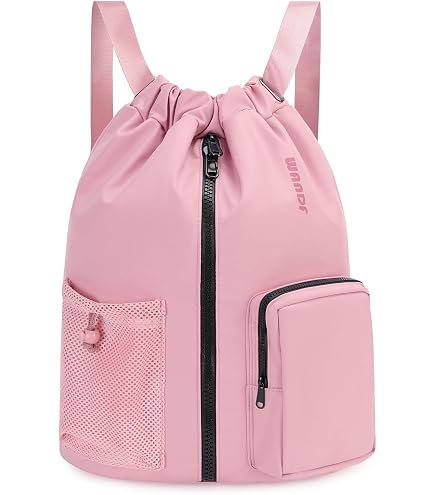 Amazon.com | HOLYLUCK Drawstring Backpack Sports Gym Bag Water