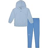 Under Armour Girls' 2-piece Sweatshirt and Leggings Outfit Set, Nimbus Blue Velour, 6