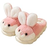 Kids Bunny Slippers Winter Cute Animal House Shoes Warm Furry Indoor Slipper Cozy Soft Cotton Non-Slip Plush Pantuflas