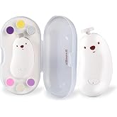 Lima eléctrica para uñas de bebé, cortaúñas recargable suave, kit de cortaúñas para bebé, juego de manicura para bebés, niños